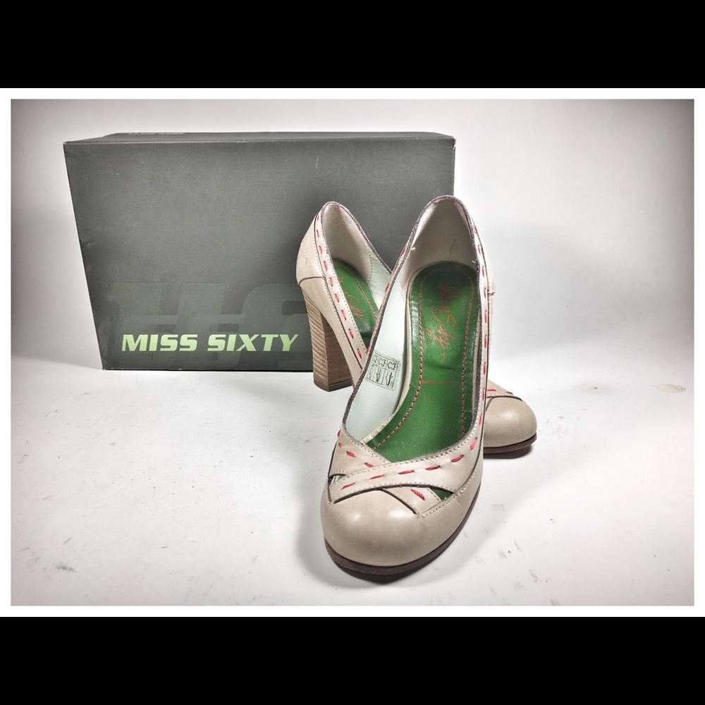 Miss Sixty Stacked Heels Size 36